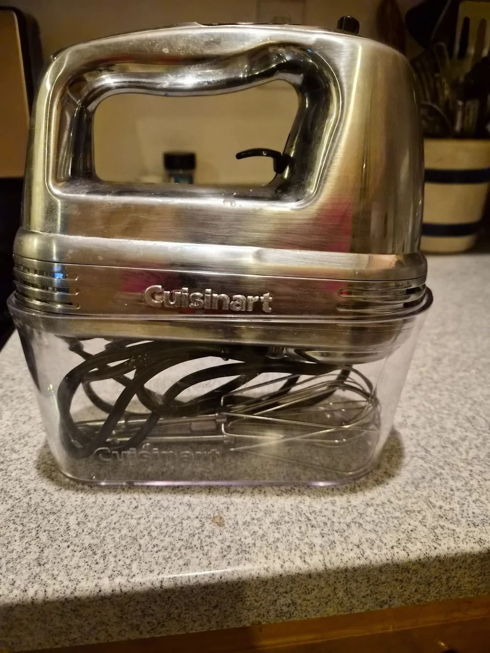 Cuisinart Brushed Stainless Digital Hand Mixer with Storage Case & Attachments